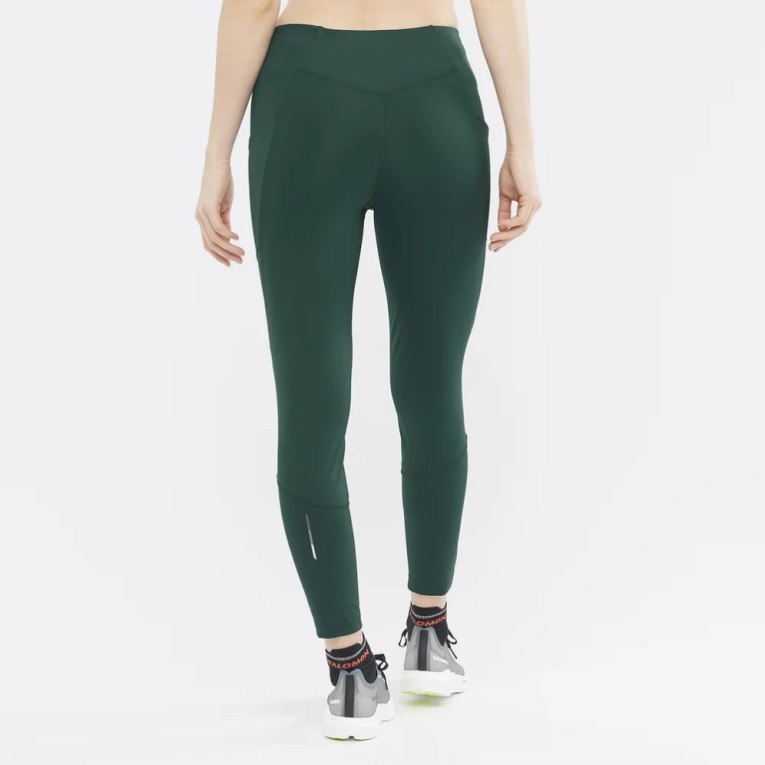 Salomon Cross Run 25'' Women's Running Tights Green | CA 19G76